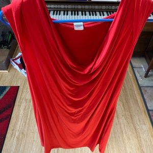 Fabletics red xl sleeveless cover up/summer dress